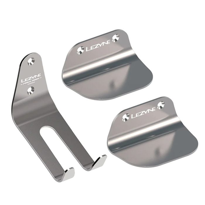 Gancho para pedal Lezyne acero inoxidable plateado