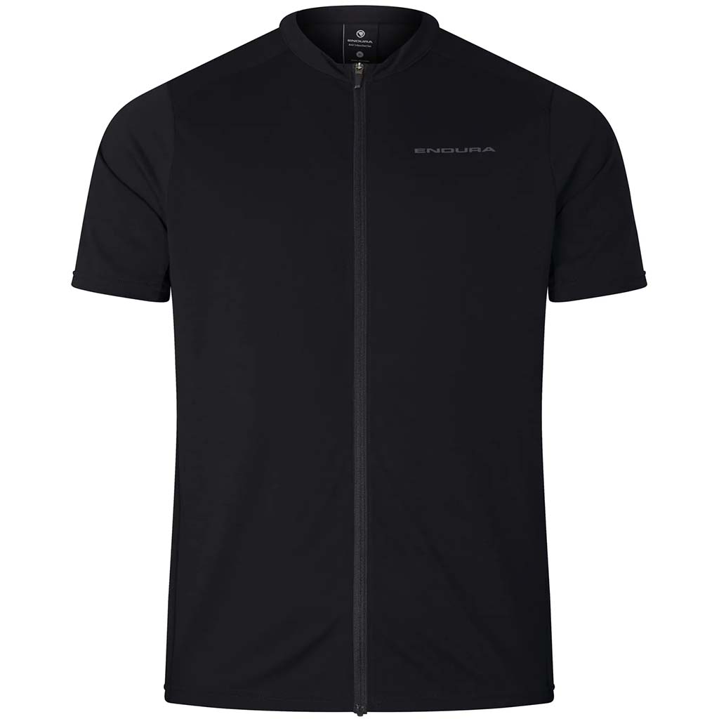Endura Loop S/S Zipped Jersey, XL, Black NLS
