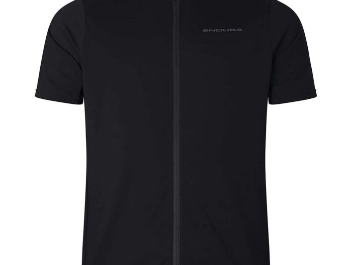 Endura Loop S/S Zipped Jersey, Medium , Black, NLS