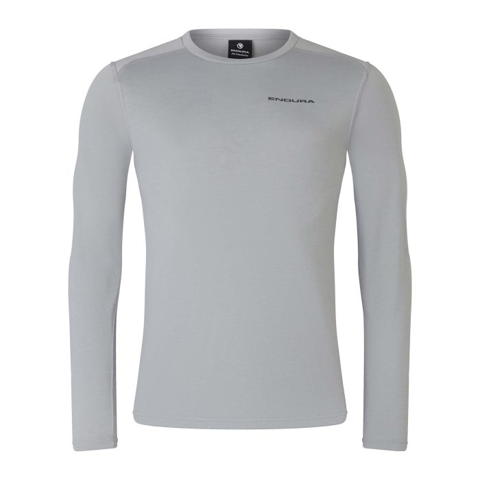 Endura Endura Loop L/S Tech Tee, XL , Dreich Gray ,