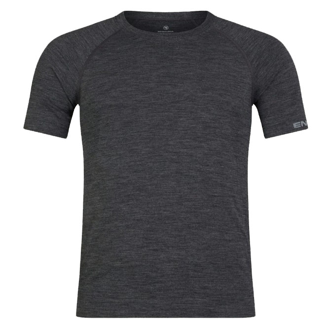 Endura Endura BaaBaa Pro S/S Baselayer, XL/2XL, Gray