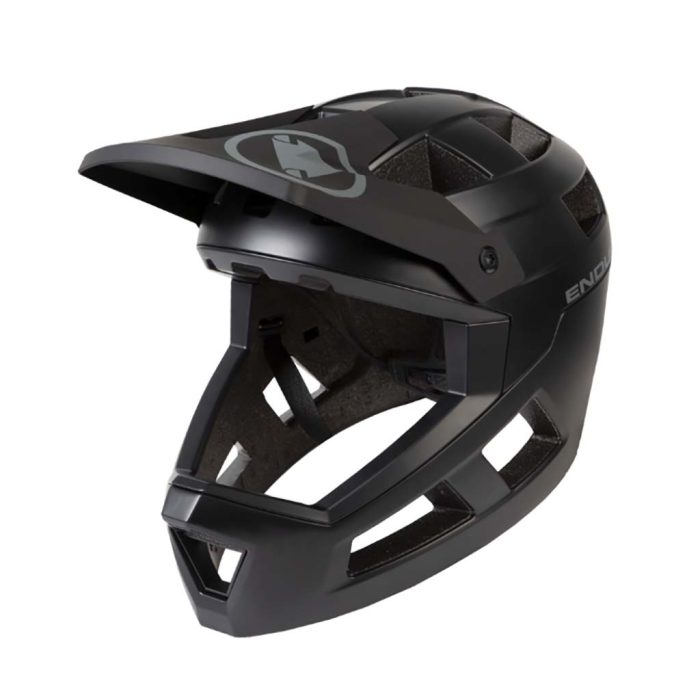 Endura SingleTrack Full Face MIPS Helmet, S/M, Black