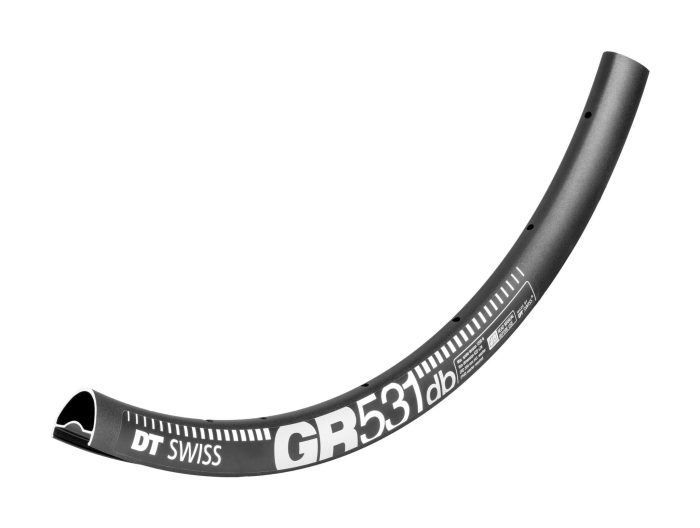 DT Swiss GR 531 Tubeless Ready 700c Disc Rim, 28h, Black
