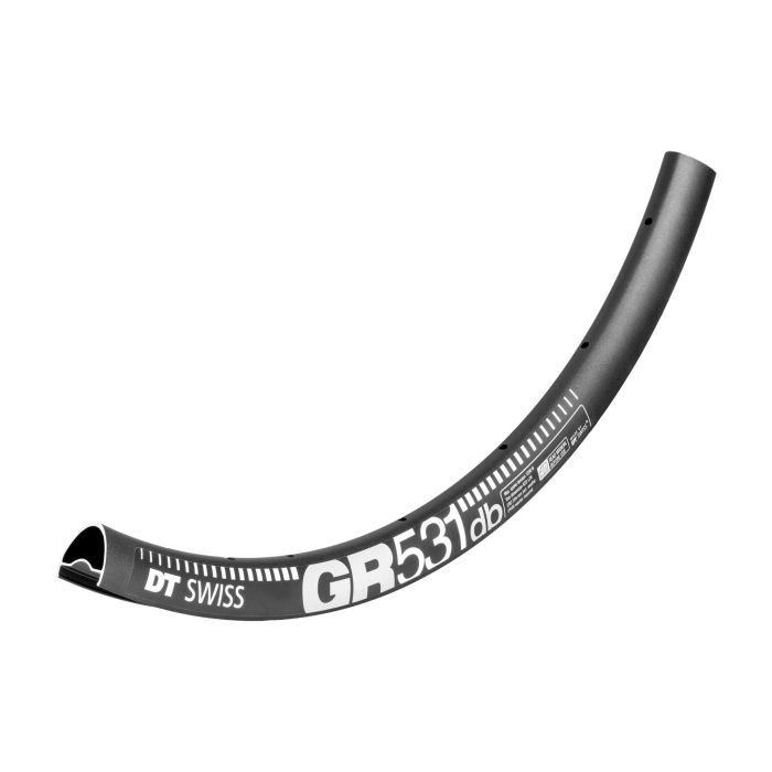 DT Swiss GR 531 Tubeless Ready 700c Disc Rim, 28h, Black