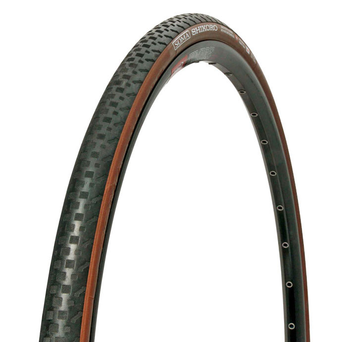 Soma Shikoro Tubeless K Tire, 700x48c - Black/Brown