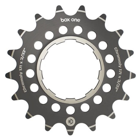 BOX Box One 3/32" CNC CrMo Cog, Black - 17t