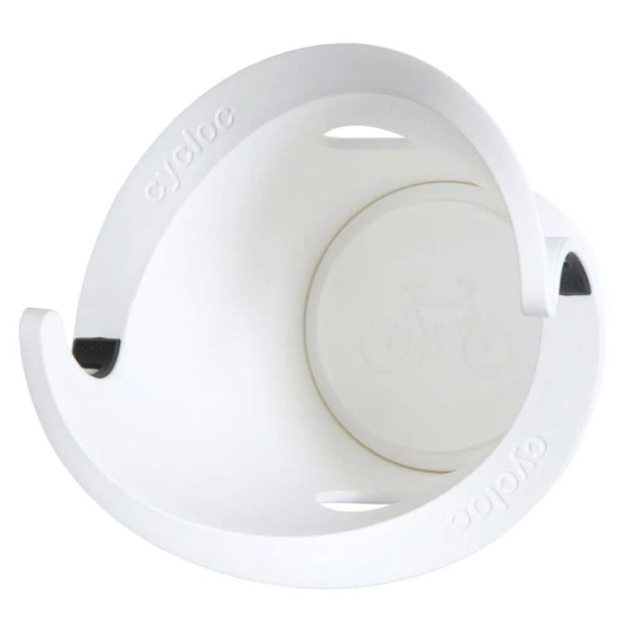 Cycloc Solo Wall Mounted Bike Storage Device, White