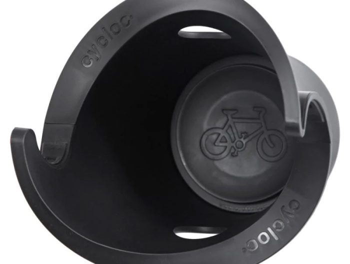 Cycloc Solo Wall Mounted Bike Storage Device, Black