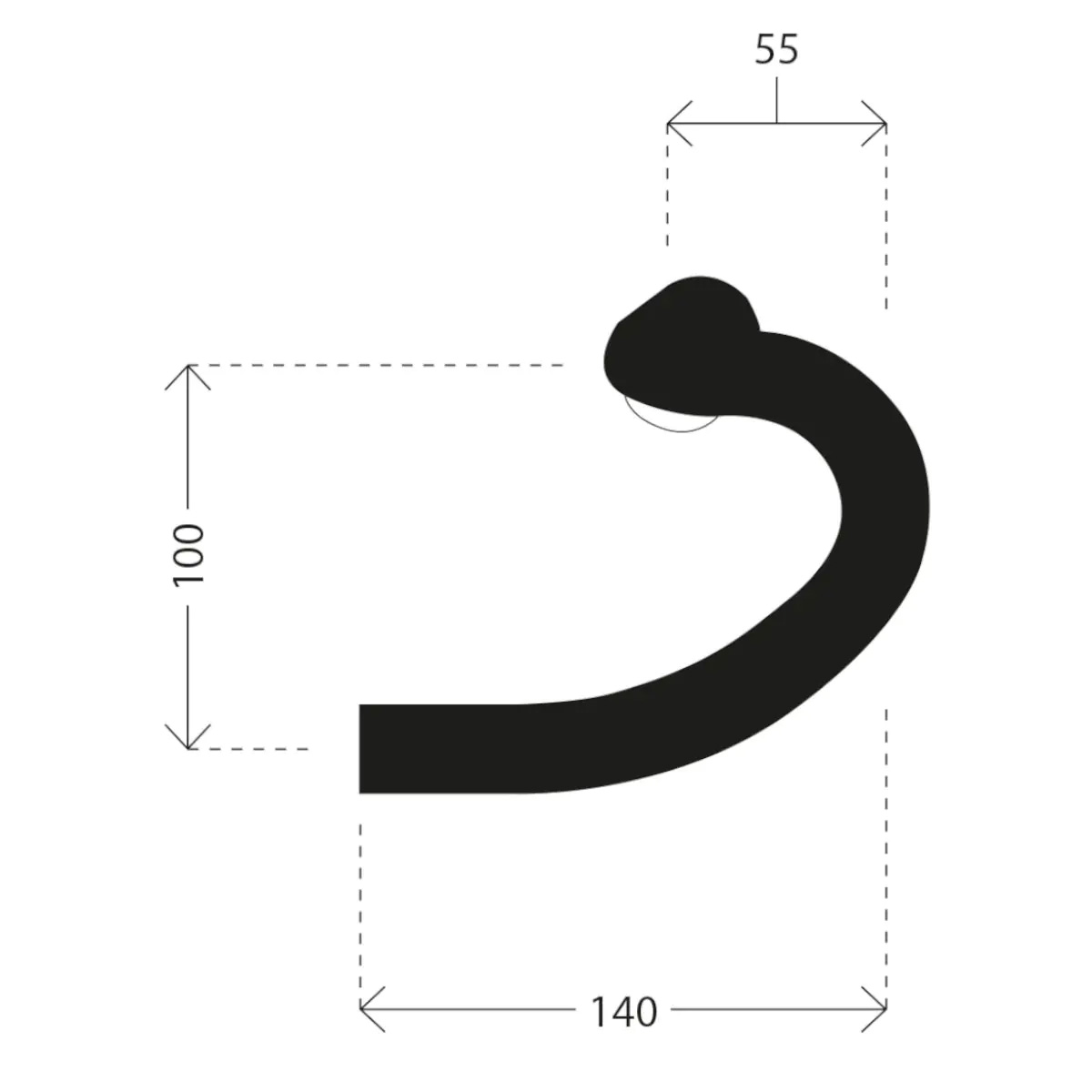 Deda Elementi Gera RHM Alloy Bar, (31.8) Blk - 42cm - Imagen 5