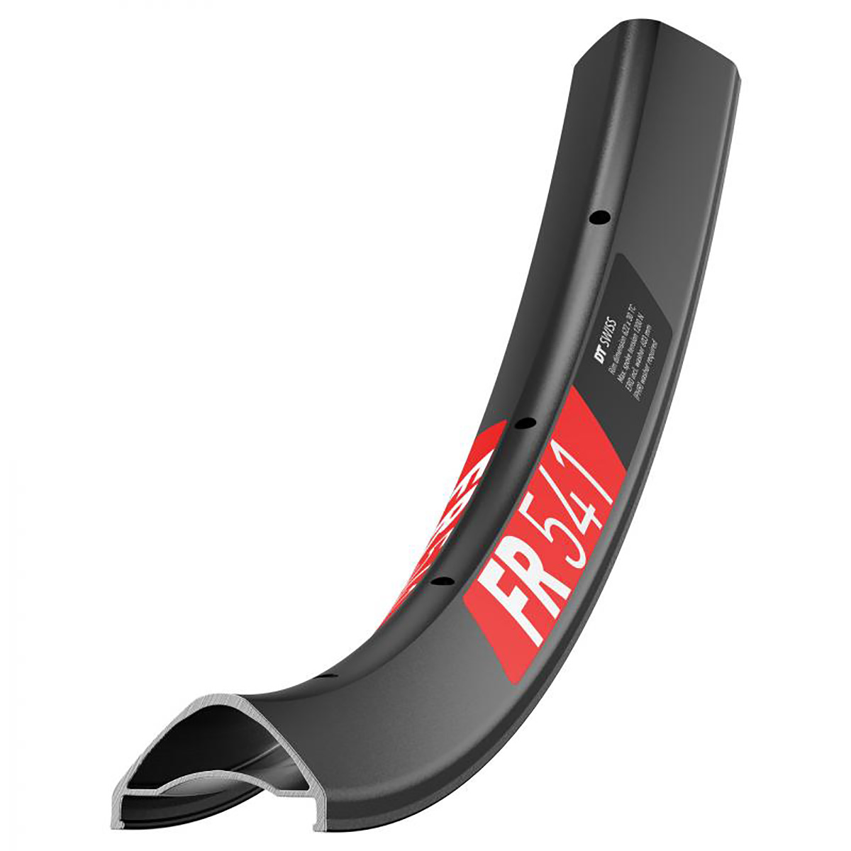 DT Swiss FR 541 Tubeless Ready 27.5" Disc Rim, 28h, Black