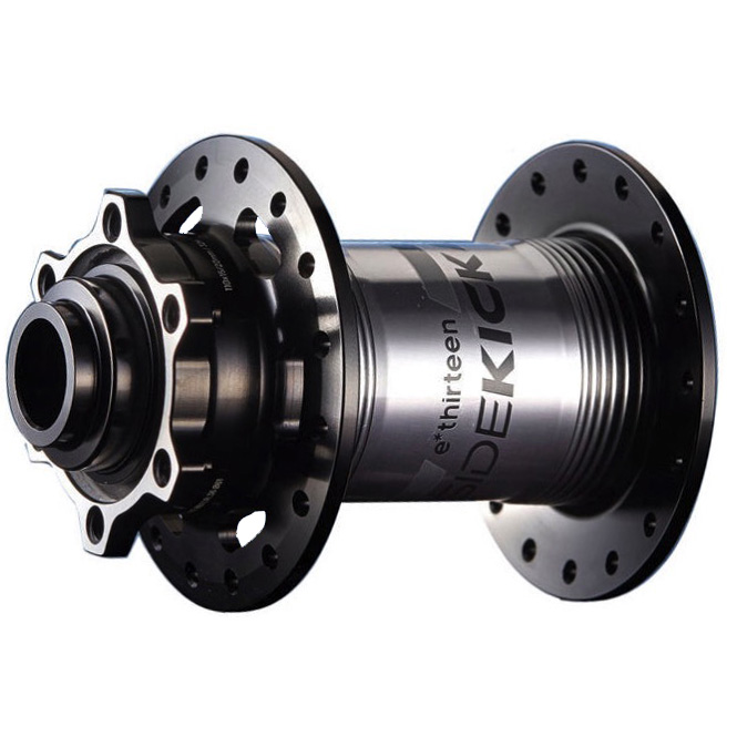 E*thirteen Sidekick Front Hub, 32h, 15/20x110 Boost, Black/Silv