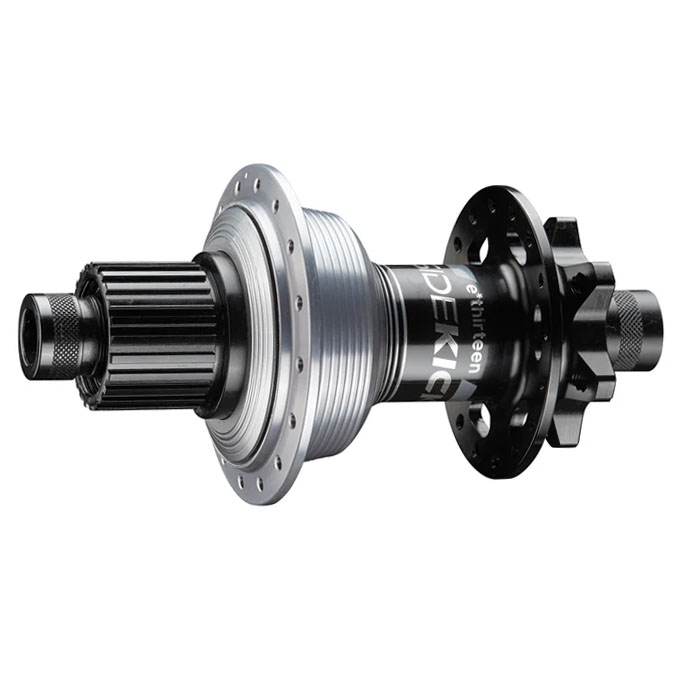 E*thirteen Sidekick Rear MS Hub, 28h,12x148 Boost, Blk/Silv  NLS
