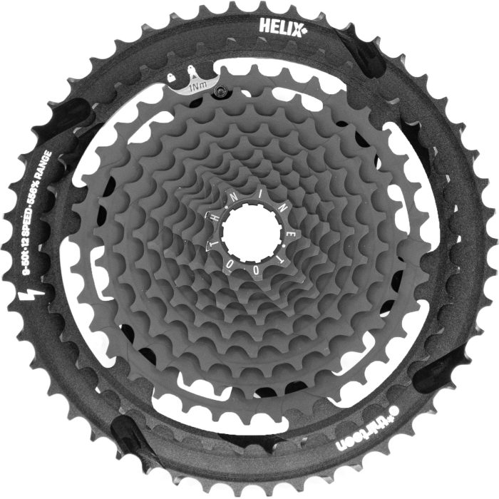 E*thirteen Helix Plus 12sp Cassette, 9-50t - Black  NLA