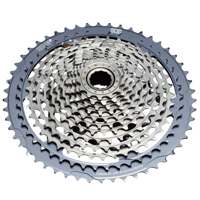 E*thirteen Helix Race 12sp Cassette, 13-52t - Gray  NLS