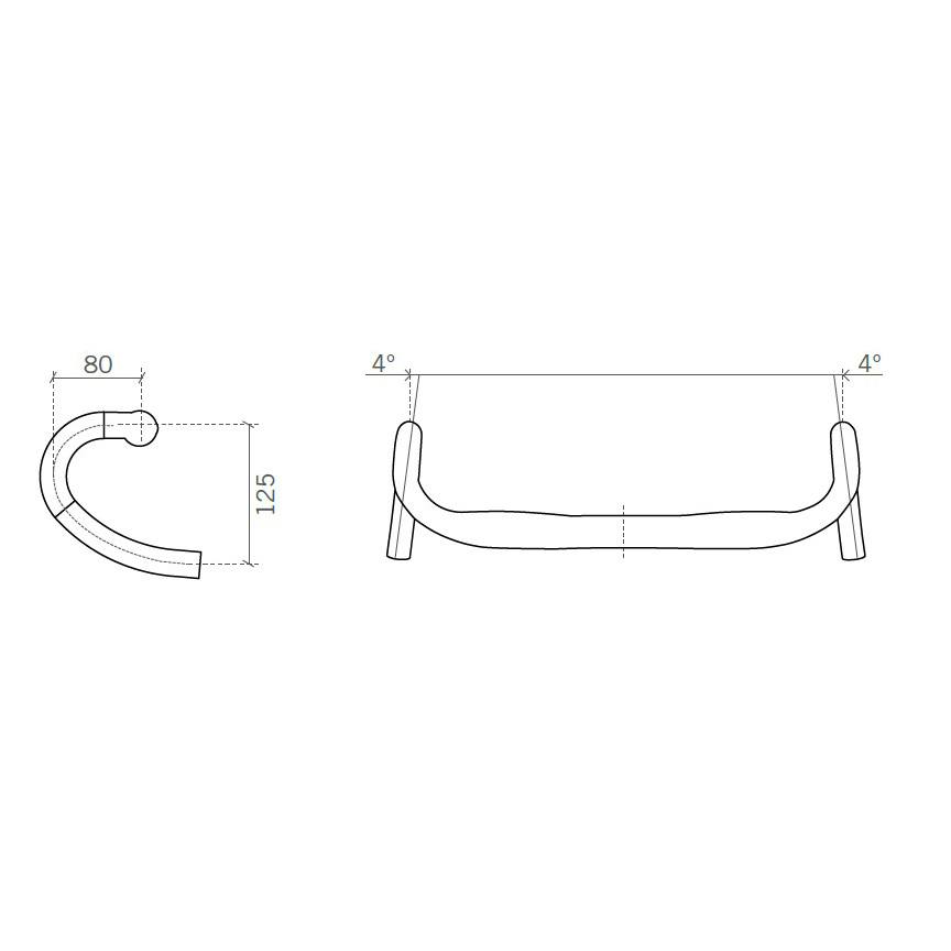 FSA Energy Compact Bar, (31.8) 38cm - Black - Imagen 2