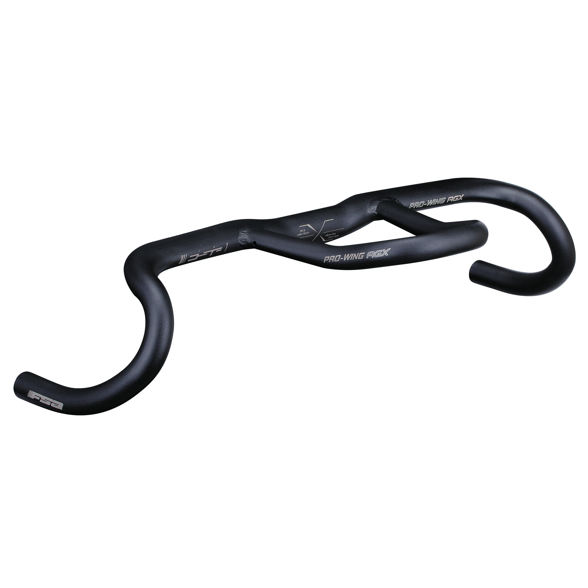 FSA Pro-Wing AGX Drop Bar, (31.8) 42cm, Black
