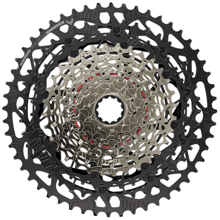 SRAM XS-1270 Eagle T-Type 12sp Cassette, 10-52t, Silver/Blk