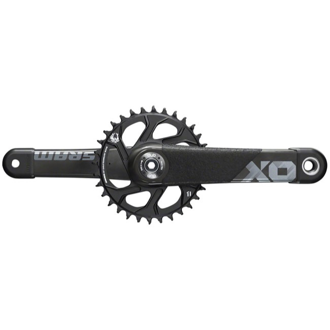 SRAM X01 DH Cranks, No BB, 34t, 165mm,  Black
