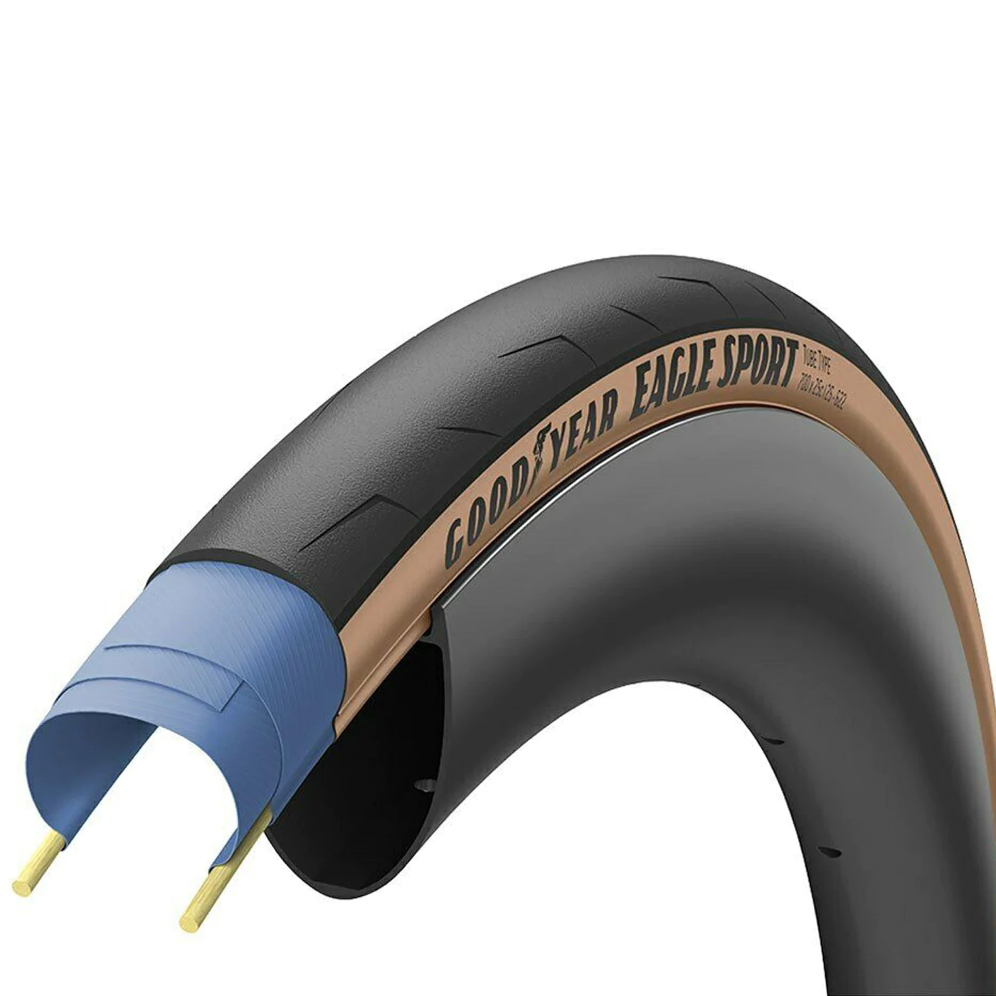 Goodyear Eagle Sport Tube Type Tire, 700 x 28c, Tan