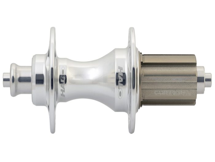 Halo Retro 6-Drive Road Rear Hub, 32h, Polished Silver