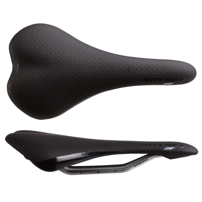 Ritchey Streem Comp Saddle, Steel , 132mm - Black