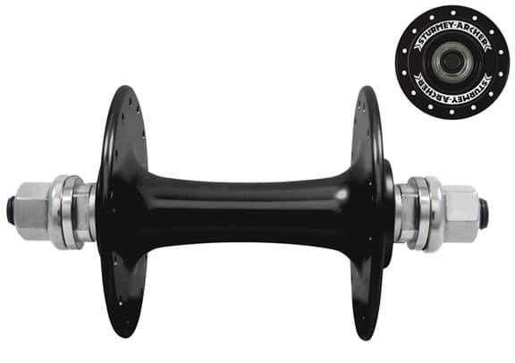 Sturmey Archer Track Front Hub, 32h - Black Anodized
