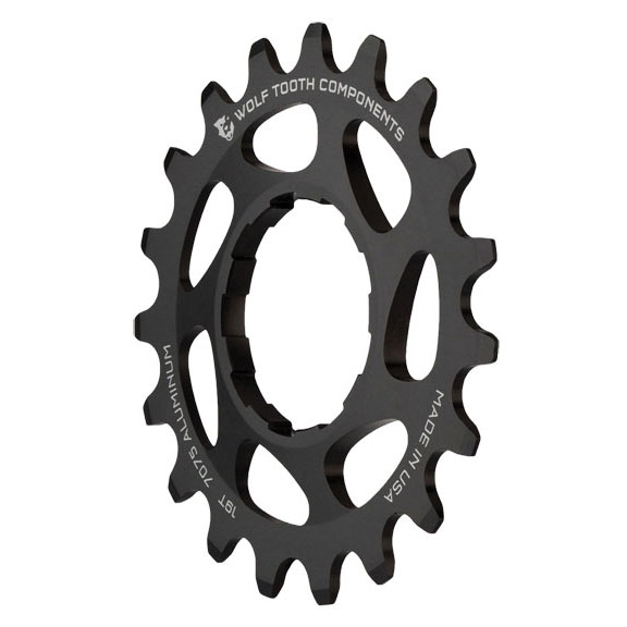 Wolf Tooth Components Aluminum Singlespeed Cog, 17t - Black