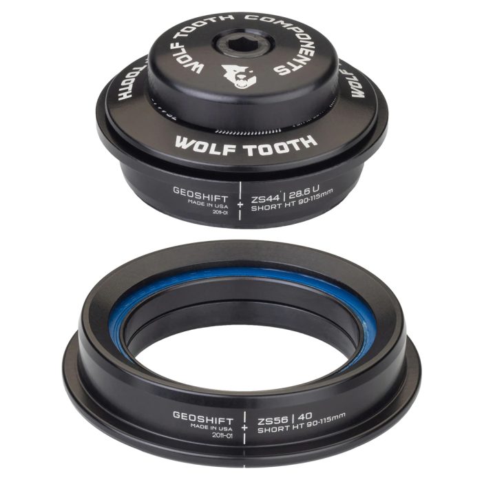 Wolf Tooth Components GeoShift Headset ZS44 Upper/ZS56 Lower (Perf), Short