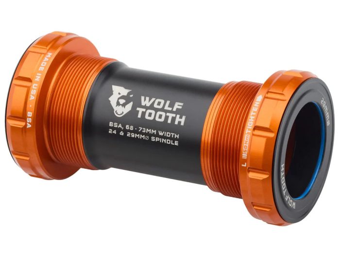 Wolf Tooth Components Bottom Bracket, BSA Shell, 29mm DUB, Orange