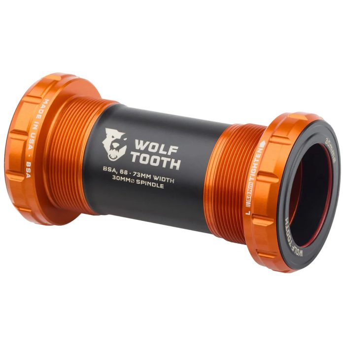 Wolf Tooth Components Bottom Bracket, BSA Shell, 30mm, Orange