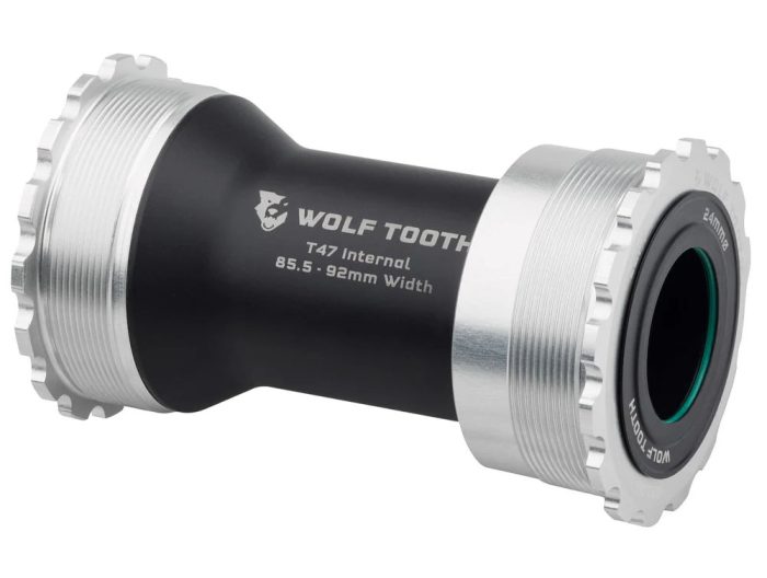 Wolf Tooth Components Bottom Bracket, T47 Internal, 24mm for Shimano, Silver