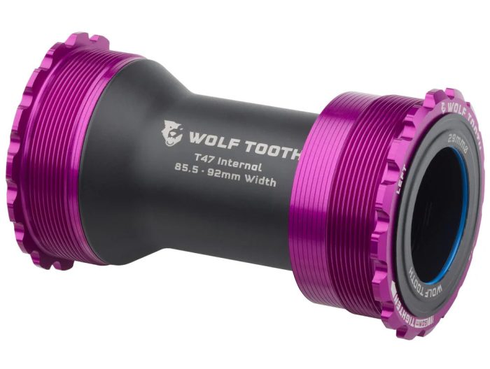 Wolf Tooth Components Bottom Bracket, T47 Internal, 29mm DUB, UV Purple