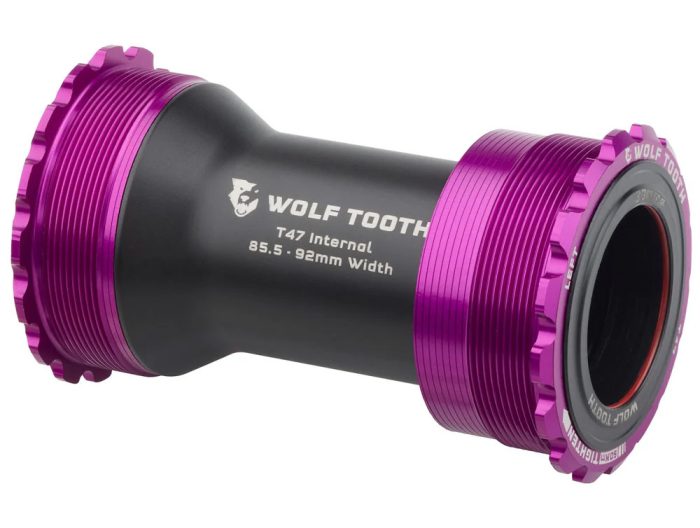 Wolf Tooth Components Bottom Bracket, T47 Internal, 30mm, Ultraviolet Purple