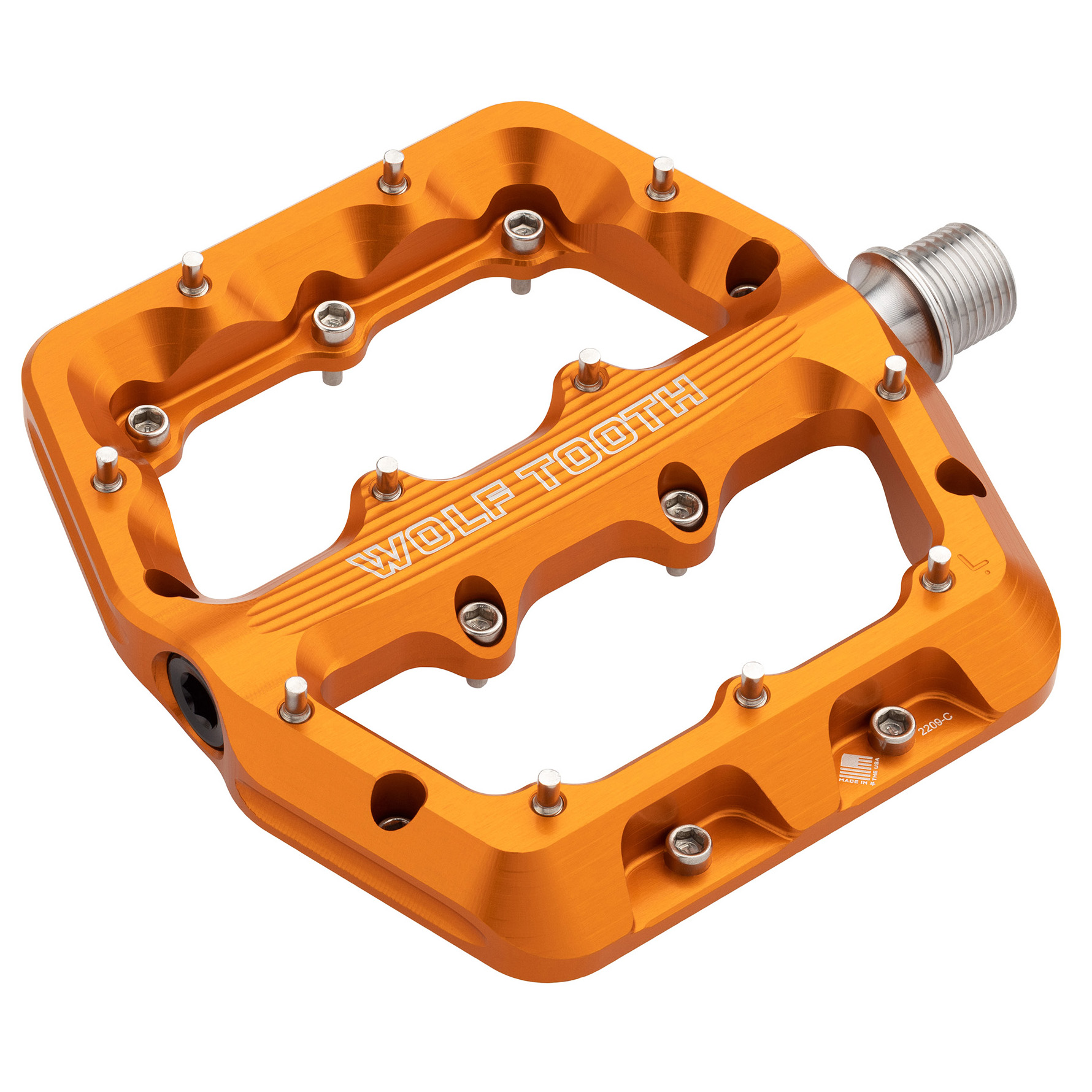 Wolf Tooth Components Waveform Platform Pedal, Small, Orange