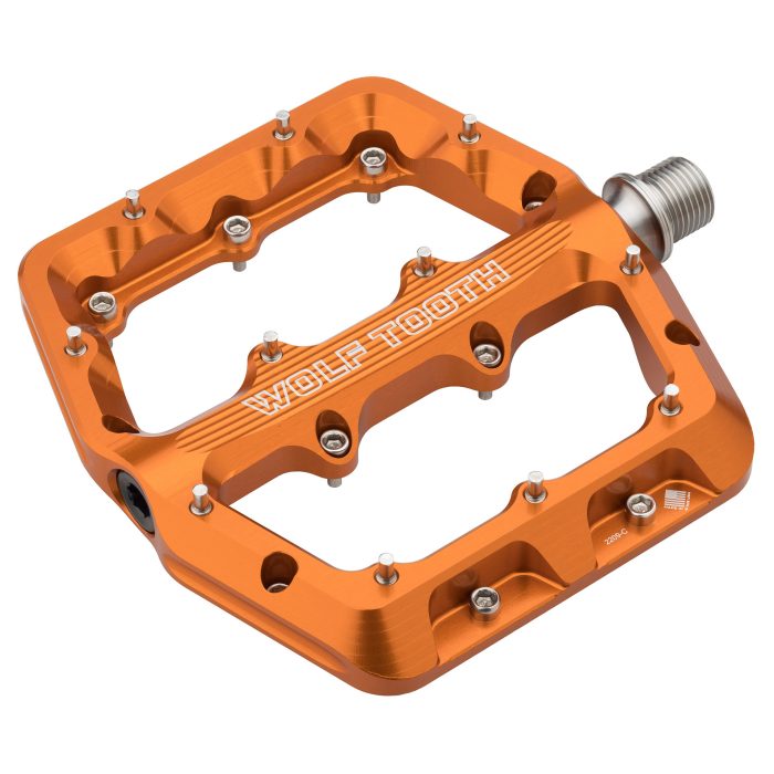 Wolf Tooth Components Waveform Platform Pedal, Large, Orange