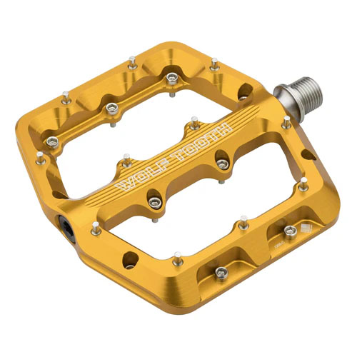 Wolf Tooth Components Waveform Platform Pedal, Large, Gold