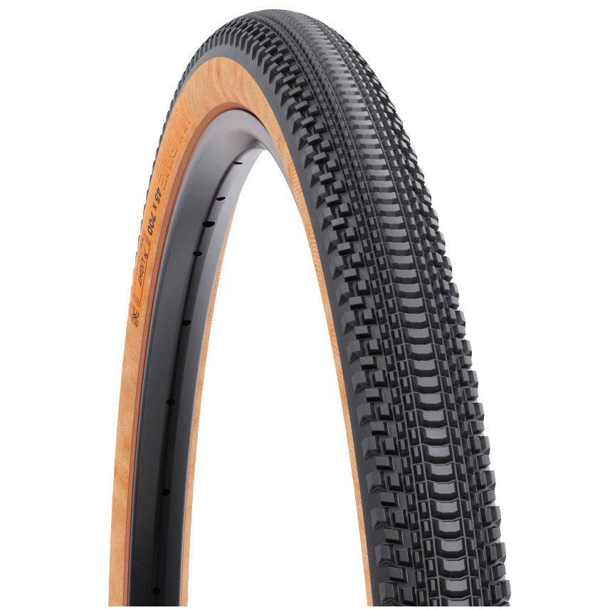 WTB Vulpine TCS Light Fast Roll SG Tire, 700x45 Tanwall