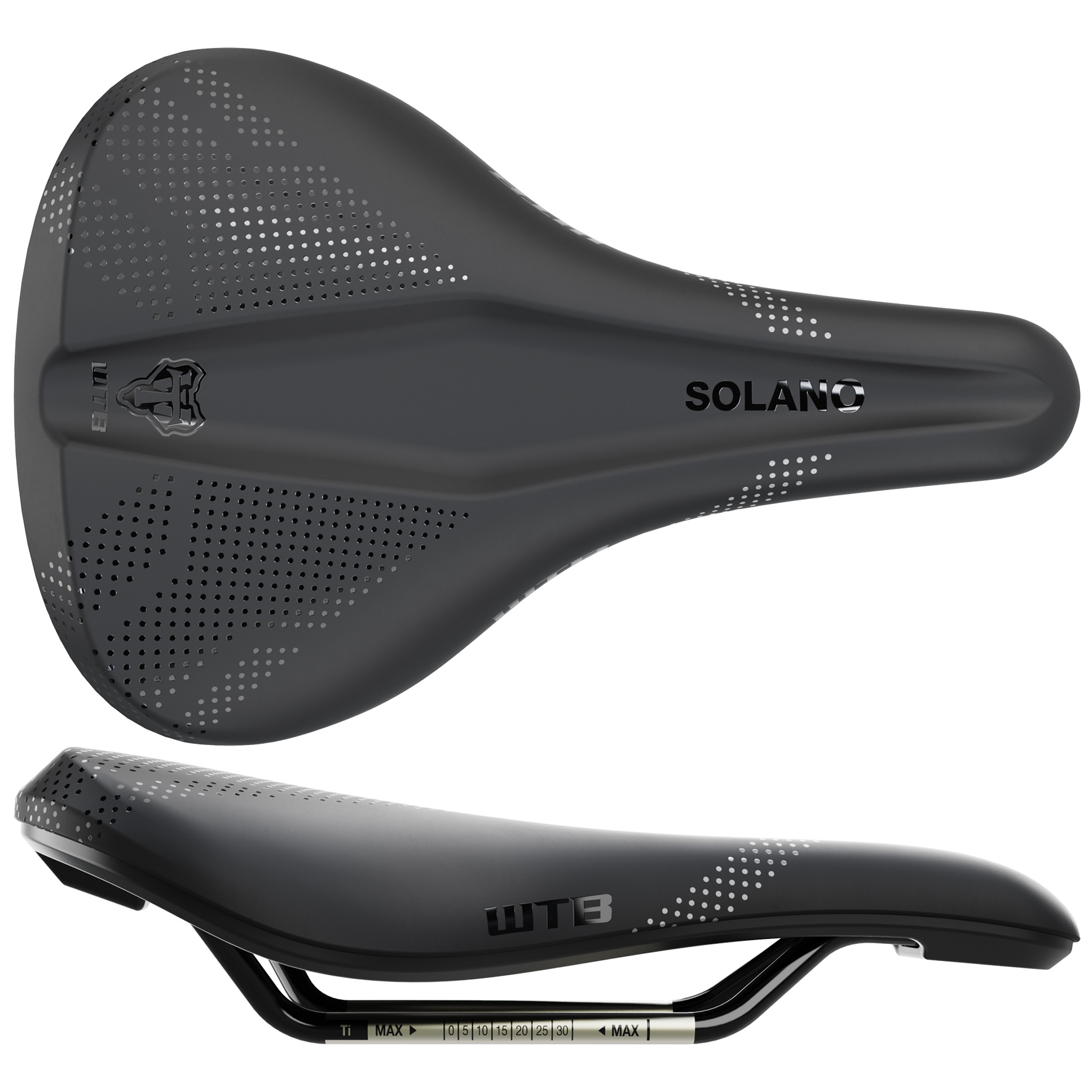 WTB Solano Wide Fusion Form Titanium Black Saddle