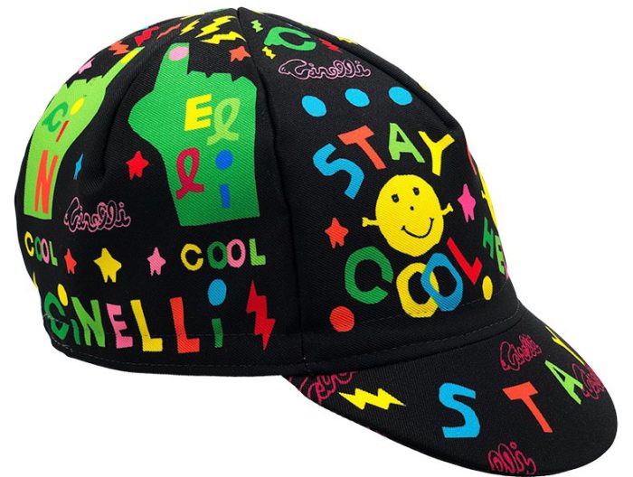 Cinelli Cycling Cap, Binkow Art, Stay Cool, Black