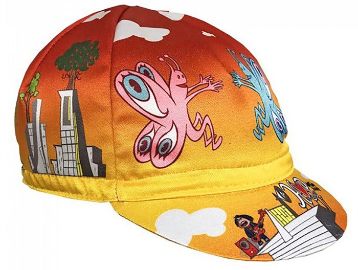 Cinelli Cycling Cap, Giacon Art, Hope, Yellow