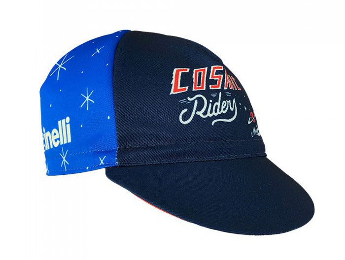 Cinelli Cycling Cap, Mora Art, Cosmic Riders, Blue