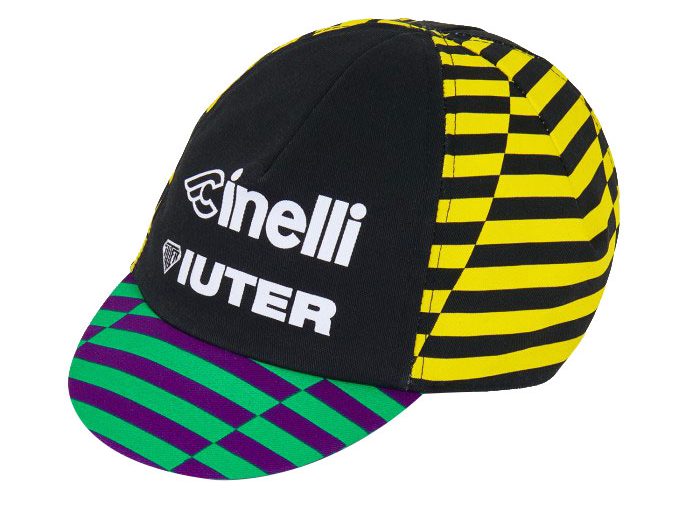 Cinelli Cycling Cap, Circolo Ciclistico Iuter, Black/Yellow