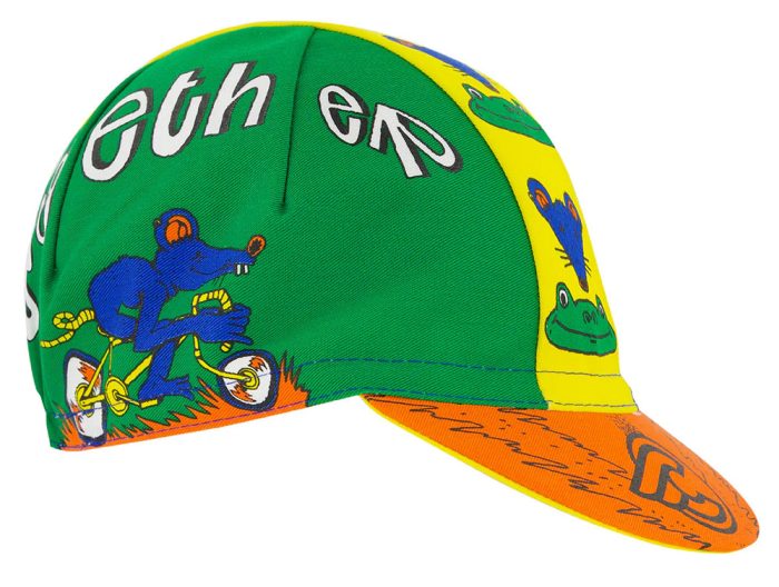 Cinelli Cycling Cap, Better Together, Green/Yellow