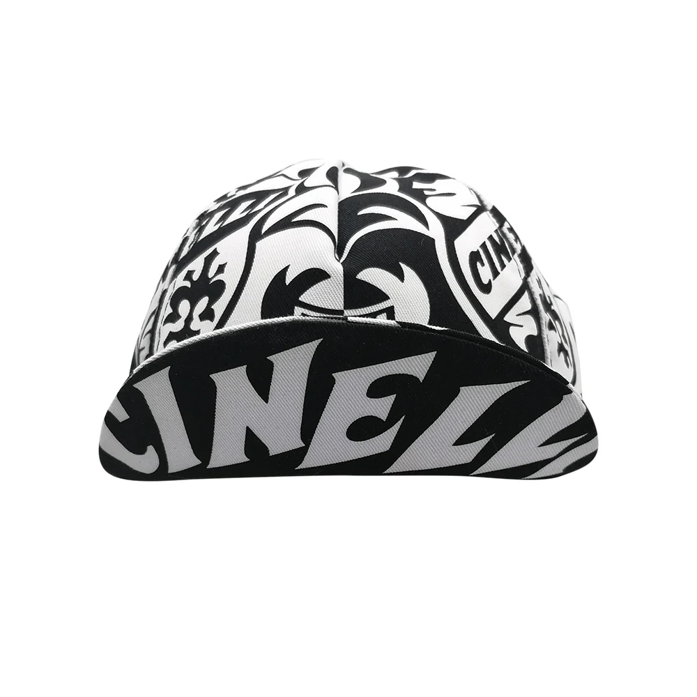 Cinelli Cycling Cap, Pastori Art, Crest Blk/Wht - Imagen 2