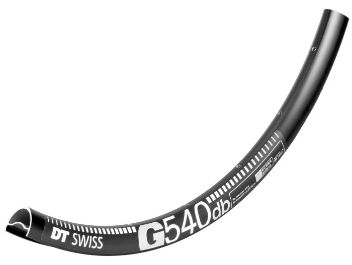 DT Swiss G 540 Tubeless Ready 700c Disc Rim, 28h, Black
