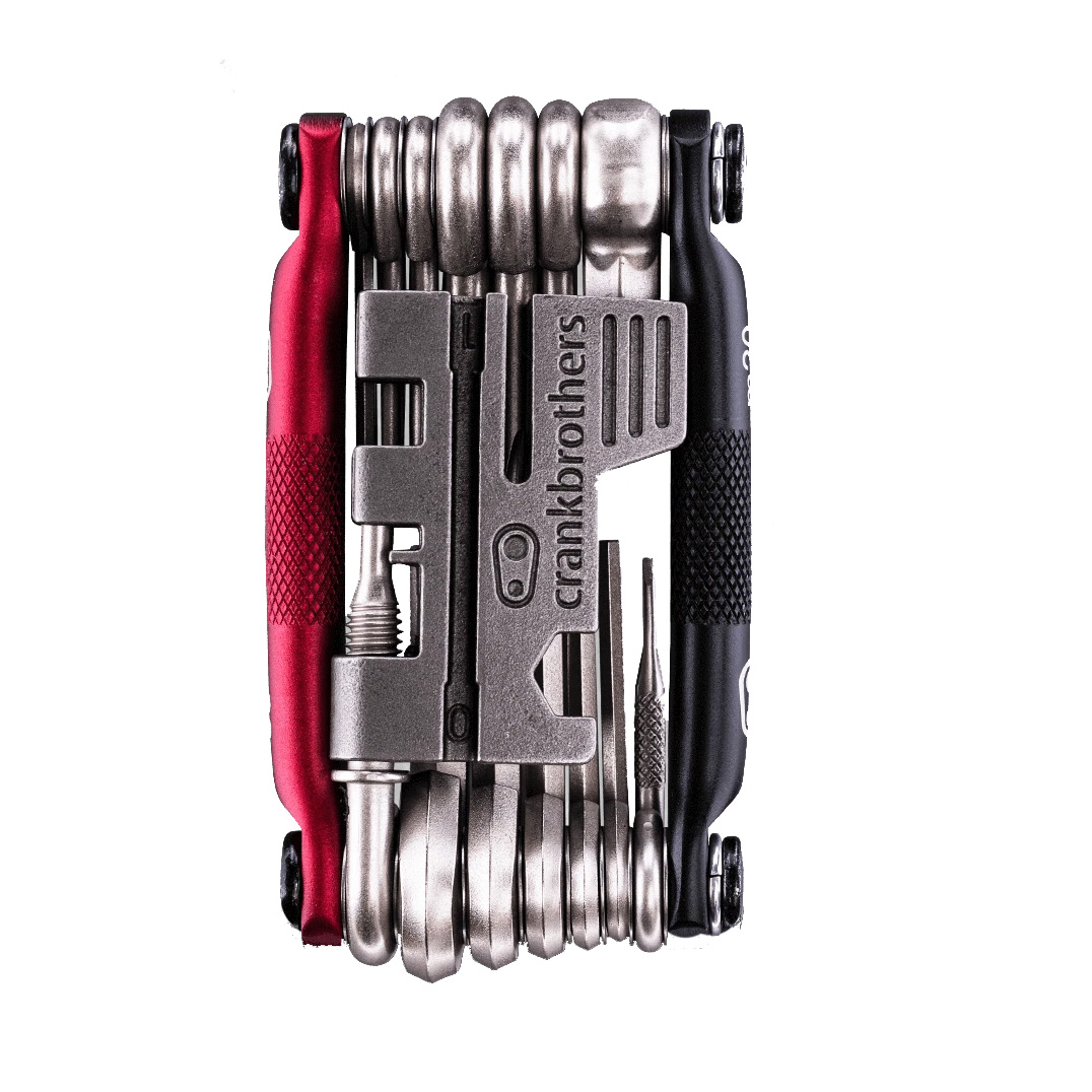 Crankbrothers Multi-20 Mini Tool, Matte Black/Red