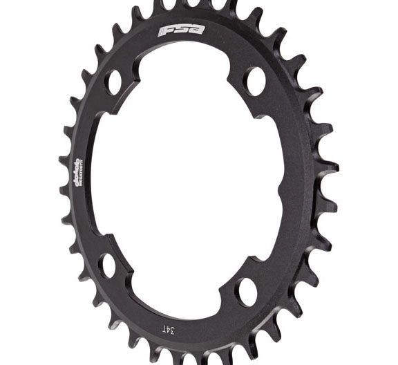 FSA Megatooth 1x10/11sp Chainring, 104BCDx34T, Blk