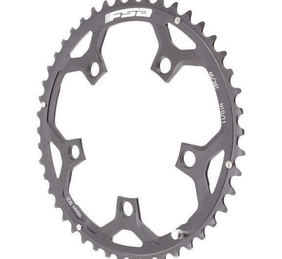 FSA Pro Road Chainring, 110BCDx46T Blk N-10/11