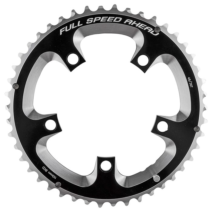 FSA Super Road Chainring, 110BCDx46T Blk N-10/11