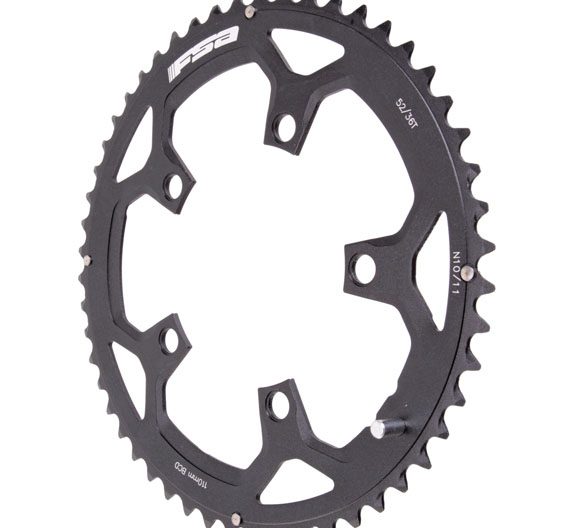 FSA Pro Road Chainring, 110BCDx52T Black N-10/11